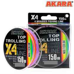 Pītā aukla Akara Top Trolling 150m 0.40mm daudzkrāsaina, ATTM-150-040