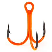 Āķi trīsžuburu Lucky John ORANGE UV LJH201 № 1, LJ20101-001