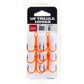 Āķi trīsžuburu Lucky John ORANGE UV LJH201 № 1, LJ20101-001