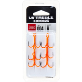 Āķi trīsžuburu Lucky John ORANGE UV LJH201 № 4, LJ20101-004