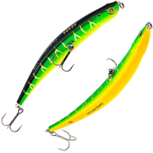 Кликните для увеличения Foto Vobleris AKARA «Crooked Minnow» 110 F (110mm, 10gr, līdz 0.5m), CM-110F-A20