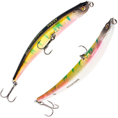 Кликните для увеличения Foto Vobleris AKARA «Crooked Minnow» 110 F (110mm, 10gr, līdz 0.5m), CM-110F-A210