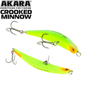 Кликните для увеличения Foto Vobleris AKARA «Crooked Minnow» 90 F (90mm, 7gr, līdz 0.3m), CM90F-A223
