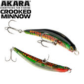 Кликните для увеличения Foto Vobleris AKARA «Crooked Minnow» 90 F (90mm, 7gr, līdz 0.3m), CM90F-A249