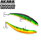 Кликните для увеличения Foto Vobleris AKARA «Crooked Minnow» 90 F (90mm, 7gr, līdz 0.3m), CM90F-A68