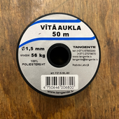 Tangente vītā aukla d1.5mm 50m melns