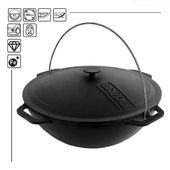 Āzijas čuguna katls ar čuguna vāku 8 L ТМ 