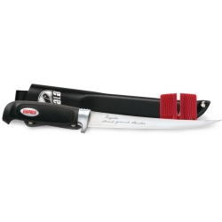 Filejas nazis ar asinātāju RAPALA Soft Grip Fillet Knive with Sharpener, BP704SH1