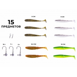 Tvisteri mānekļu komplekts Lucky John WILD ZANDER SET, LJ011SET