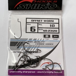 Ofseta āķis Shiro worm #6 - 10 gab. SB-2312006