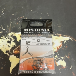 Mistrall griezulisTriple Rolling Swivel (# 12, 7 kg, 10 gab.), AM-8061012
