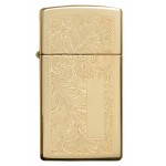 Zippo šķiltavas 1652B Slim Brass Venetian