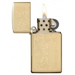 Zippo šķiltavas 1652B Slim Brass Venetian