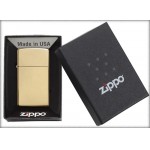 Zippo šķiltavas 1654B Slim High Polish Brass