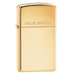 Zippo šķiltavas 1654 Slim High Polish Brass