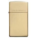 Zippo šķiltavas 1654 Slim High Polish Brass