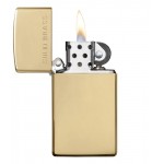 Zippo šķiltavas 1654 Slim High Polish Brass