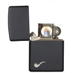 Zippo šķiltavas 218PL Pipe Black Matte