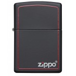 Zippo šķiltavas 218ZB Black and Red Zippo