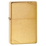 Zippo šķiltavas 240 Brushed Brass Vintage