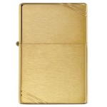 Zippo šķiltavas 240 Brushed Brass Vintage