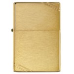 Zippo šķiltavas 240 Brushed Brass Vintage