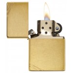 Zippo šķiltavas 240 Brushed Brass Vintage