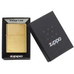 Zippo šķiltavas 240 Brushed Brass Vintage