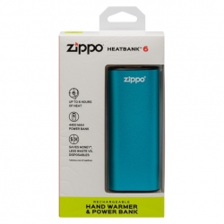 Zippo HeatBank® 6 uzlādējams roku sildītājs, ar funkciju Power bank, 2007398