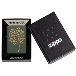 Zippo šķiltavas 48501 Four Leaf Clover Design