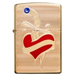 Zippo šķiltavas 49303 Armor™ Heart and Sword Design