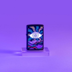 Zippo šķiltavas 49699 Black Light Eye Design