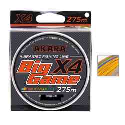 Pītā aukla Akara Big Game X-4 275 0.350mm daudzkrāsaina, ABGM-275-035