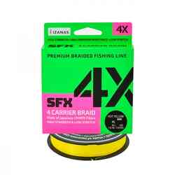 Pītā aukla Sufix SFX 4X (0.104mm/4.5kg/135m) dzeltena, 148424
