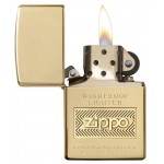 Zippo šķiltavas 28145 Windproof High Polish Brass