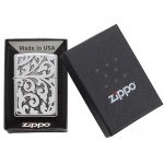 Zippo šķiltavas 28530 High Polish Chrome Filigree