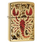 Zippo šķiltavas 29096 High Polish Brass Scorpio