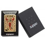 Zippo šķiltavas 29096 High Polish Brass Scorpio