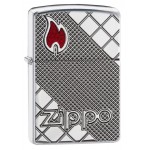 Zippo šķiltavas 29098 High Polish Chrome Tile Mosaic