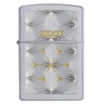 Zippo šķiltavas 29411 Satin Chrome Flowers