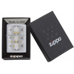 Zippo šķiltavas 29411 Satin Chrome Flowers