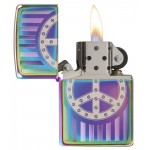 Zippo šķiltavas 29435 Rivit Peace Sign Spectrum