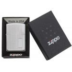 Zippo šķiltavas 350 High Polish Chrome Stripes