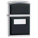 Zippo šķiltavas 355 High Polish Chrome Black Ultralite