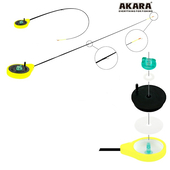 Ziemas makšķere Akara Finezza SPS-Y dzeltena 0.7-2.8 gr.