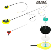 Ziemas makšķere Akara Finezza RBS-R sarkana 1-3.6 gr.