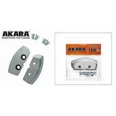 Ledusurbja asmeņi AKBL-150 (grieziena virziens: kreisais, 150 mm, 2 gab.)