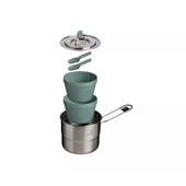 Stanley Ēdienu gatavošanas komplekts kempingā Wildfare Go Two Bowl Cook Set 1,1L zilganpelēks/tumši pelēks, 2809997020