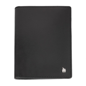 ZIPPO SIGNATURE TRAVEL BI-FOLD ĀDAS CEĻOJUMA FUTRĀLIS PASEI, Melns, 2007986