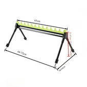 Makšķeru turētājs - statīvs ar 12 nodalījumiem, ZJ-47